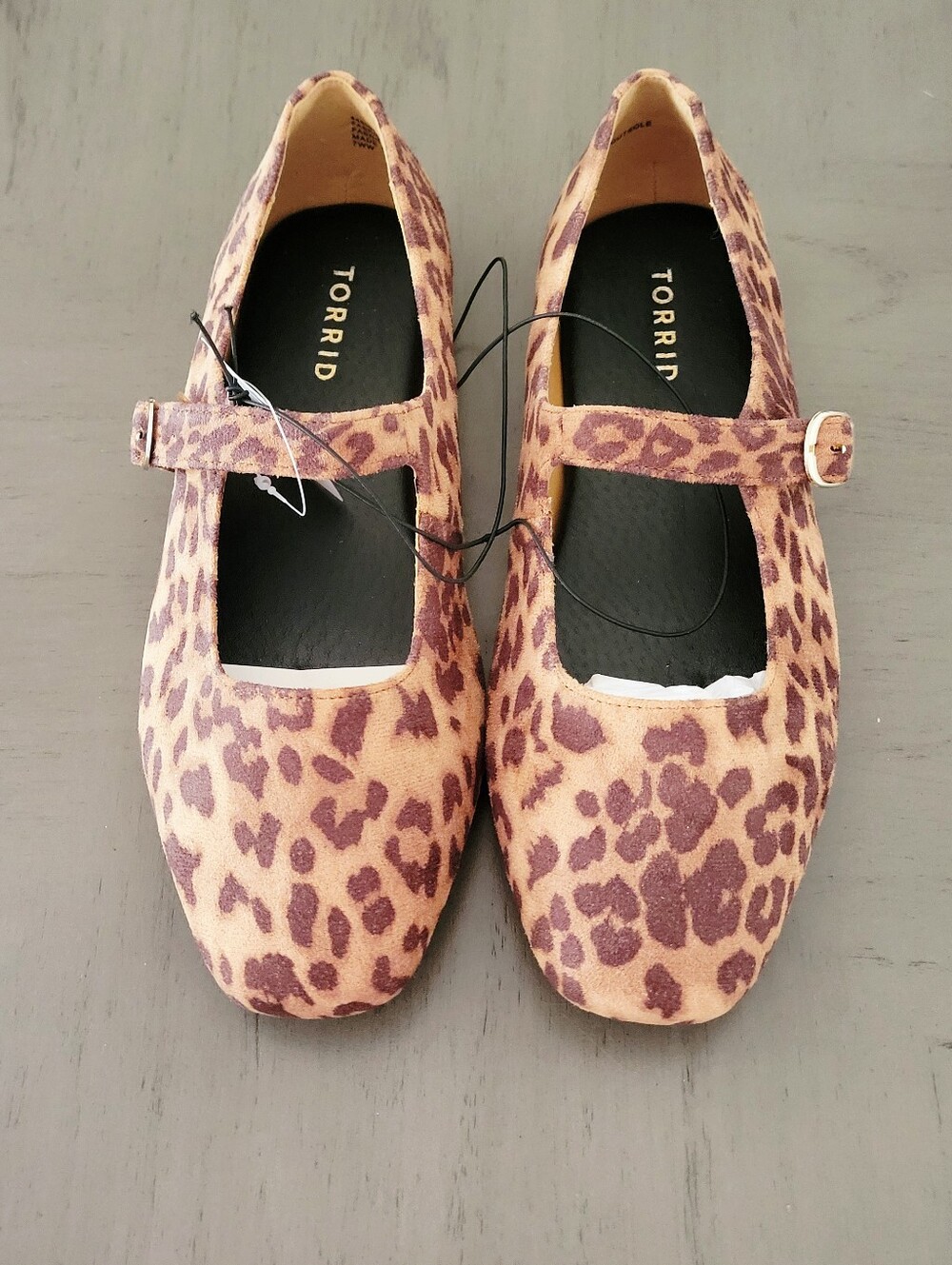 torrid Leopard Print Mary Jane Flats in Brown and Tan